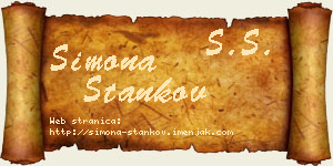 Simona Stankov vizit kartica